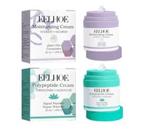 Orgrul Elephant Lala Retro Whipped Cream, Polypeptide Push Down Cream Spender With Pump, Crema facial hidratante 50 ml (verde + morado)