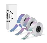 ORGSTA Etiquetas Termicas autoadhesivas para S001, 12mm x 40mm x 160pcs x 3 Roll, Gradiente Adhesivo Gap