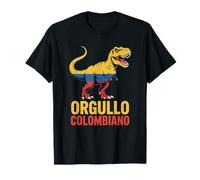 Orgullho Colombiano T-rex Colombian Pride dinosaurio Camiseta