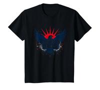 Orgullo Americano: Emblema de águila patriótica para patriotas Camiseta, Niños, Negro, 3 años