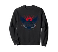 Orgullo Americano: Emblema de águila patriótica para patriotas Sudadera, Unisex para Adultos, Negro, M