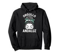Orgullo Andaluz Mujer Moño Bandera Andalucía Regalo Sudadera con Capucha