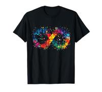 Orgullo autista brillante infinito rompecabezas alegre neurodivergente Camiseta