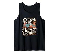 Orgullo beliceño Criado por una Abuela beliceña Camiseta sin Mangas