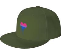 Orgullo Bisexual Hombres Mujeres Sombrero Snapback Plana Sombrero De Béisbol Ajustable Protección Solar Gorras para Hip Hop Camionero Viaje