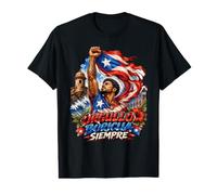 Orgullo Boricua Siempre Boricua Orgullo Camiseta gráfica económica