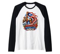 Orgullo Boricua Siempre Boricua Orgullo Camiseta Manga Raglan