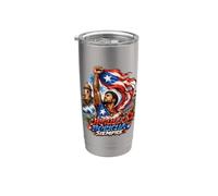 Orgullo Boricua Siempre Boricua Orgullo Vaso térmico de acero inoxidable de doble pared