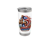 Orgullo Boricua Siempre Boricua Orgullo Vaso térmico de acero inoxidable de doble pared