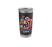 Orgullo Boricua Siempre Boricua Orgullo Vaso térmico de acero inoxidable de doble pared