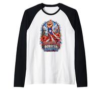 Orgullo Boricua Siempre Puerto Rico Camiseta Manga Raglan