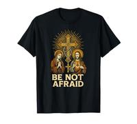 Orgullo católico Be Not Afraid Vintage Mens Surgery Recovery Camiseta