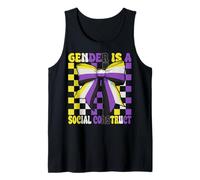 Orgullo de Bandera no binaria El género LGBTQ es una construcción Social Camiseta sin Mangas