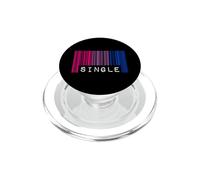 Orgullo de código de Barras Bisexual Estado de relación Soltera Queer PopSockets PopGrip para MagSafe