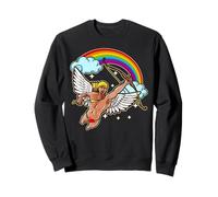 Orgullo de Cupido LGBT & Bandera de Amor de San Valentín Lesbianas Gay Sudadera
