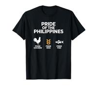 Orgullo De Filipinas Divertido Pollo Arroz Pescado Cultura Camiseta