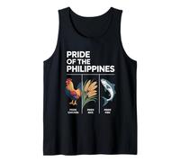 Orgullo De Filipinas Divertido Pollo Arroz Pescado Cultura Camiseta sin Mangas