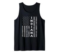 Orgullo de Indiana, Bandera Americana Camiseta sin Mangas