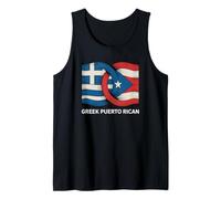 Orgullo de la Bandera de Puerto Rico Boricua Grecia Puerto Rico Camiseta sin Mangas