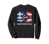 Orgullo de la Bandera de Puerto Rico Boricua Grecia Puerto Rico Sudadera