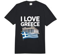 Orgullo de la Bandera del Partenón I Love Greece Comfort Colors Adult Heavyweight T-Shirt