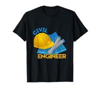 Orgullo de los planos del casco de ingeniero civil Camiseta