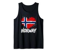 Orgullo de Noruega Patrimonio Noruego Raíces escandinavas Viajes Camiseta sin Mangas