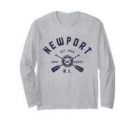 Orgullo de Recuerdos de Newport Rhode Island RI Manga Larga