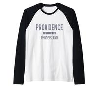 Orgullo de Recuerdos de Providence Rhode Island RI Camiseta Manga Raglan