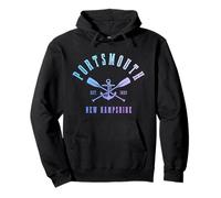 Orgullo de Recuerdos náuticos de Portsmouth New Hampshire Sudadera con Capucha