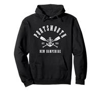 Orgullo de Recuerdos náuticos de Portsmouth New Hampshire Sudadera con Capucha