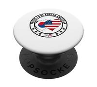 Orgullo de ser coreano americano Orgullo I Love USA I Love Korea PopSockets PopGrip Adhesivo