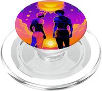 Orgullo de Verano (Estilo #4) Puesta de Sol LGBTQ Amor Diseño Gráfi PopSockets PopGrip para MagSafe