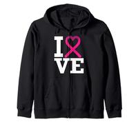 Orgullo del cáncer de mama para mujeres Colección de amor del orgullo del cáncer de mama Sudadera con Capucha