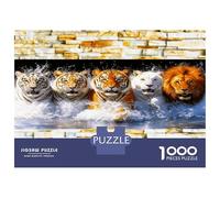 Orgullo del Tigre, guarida, Pared 1000 Piezas Dinastía Salvaje majestuosa Puzzle para Adultos-Cartón Ecológico-Hit De Las Familias, Entrena El Cerebro, Oficina 52x38cm/1000pcs