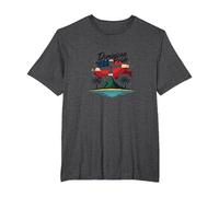 Orgullo Dominicano: Celebración Patriótica Island Paradise Camiseta, Hombre Tallas Grandes, Jaspeado Oscuro, 4X Alto