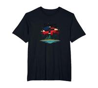 Orgullo Dominicano: Celebración Patriótica Island Paradise Camiseta, Hombre Tallas Grandes, Negro, 4X Alto