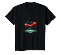 Orgullo Dominicano: Celebración Patriótica Island Paradise Camiseta, Niños, Negro, 4 años