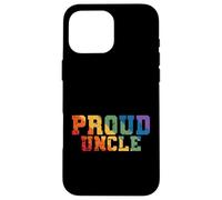 Orgullo familiar colorido del tío orgulloso Carcasa para iPhone 16 Pro Max