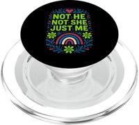 Orgullo fluido, no él, no ella, solo yo, expresión LGBTQ+ PopSockets PopGrip para MagSafe