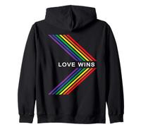 Orgullo Gay Arco Iris Igualdad Amor GANA Raya Sudadera con Capucha