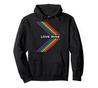 Orgullo Gay Arco Iris Igualdad Amor GANA Raya Sudadera con Capucha