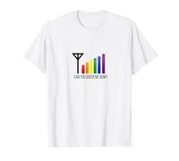 Orgullo gay " Can you hear (queer) me now " Camiseta Camiseta