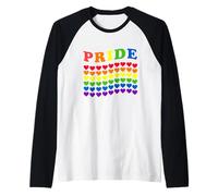 Orgullo Gay Corazones Amor Igualdad Arco Iris Lesbianas Que Camiseta Manga Raglan