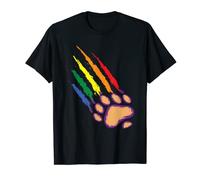 Orgullo GayProud Bear Derechos y apoyo LGBTQ Camiseta