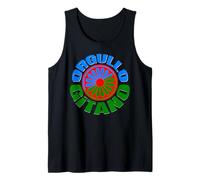 Orgullo Gitano (Bandera Gitana). Visual, Alegre, Con Mensaje Camiseta sin Mangas