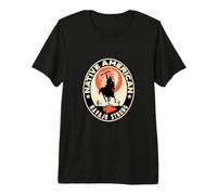 Orgullo Guerrero Fuerte Indio Nativo Americano de la Tribu Navajo Camiseta Premium