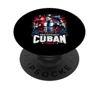 Orgullo imparable del Boxeo de la Fuerza Cubana PopSockets PopGrip Adhesivo
