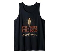Orgullo Indígena Voz Nativa Land Back Fuerza Cultural Camiseta sin Mangas