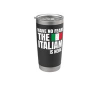 Orgullo Italiano Italiana Have No Fear The Italian Is Here Vaso térmico de acero inoxidable de doble pared